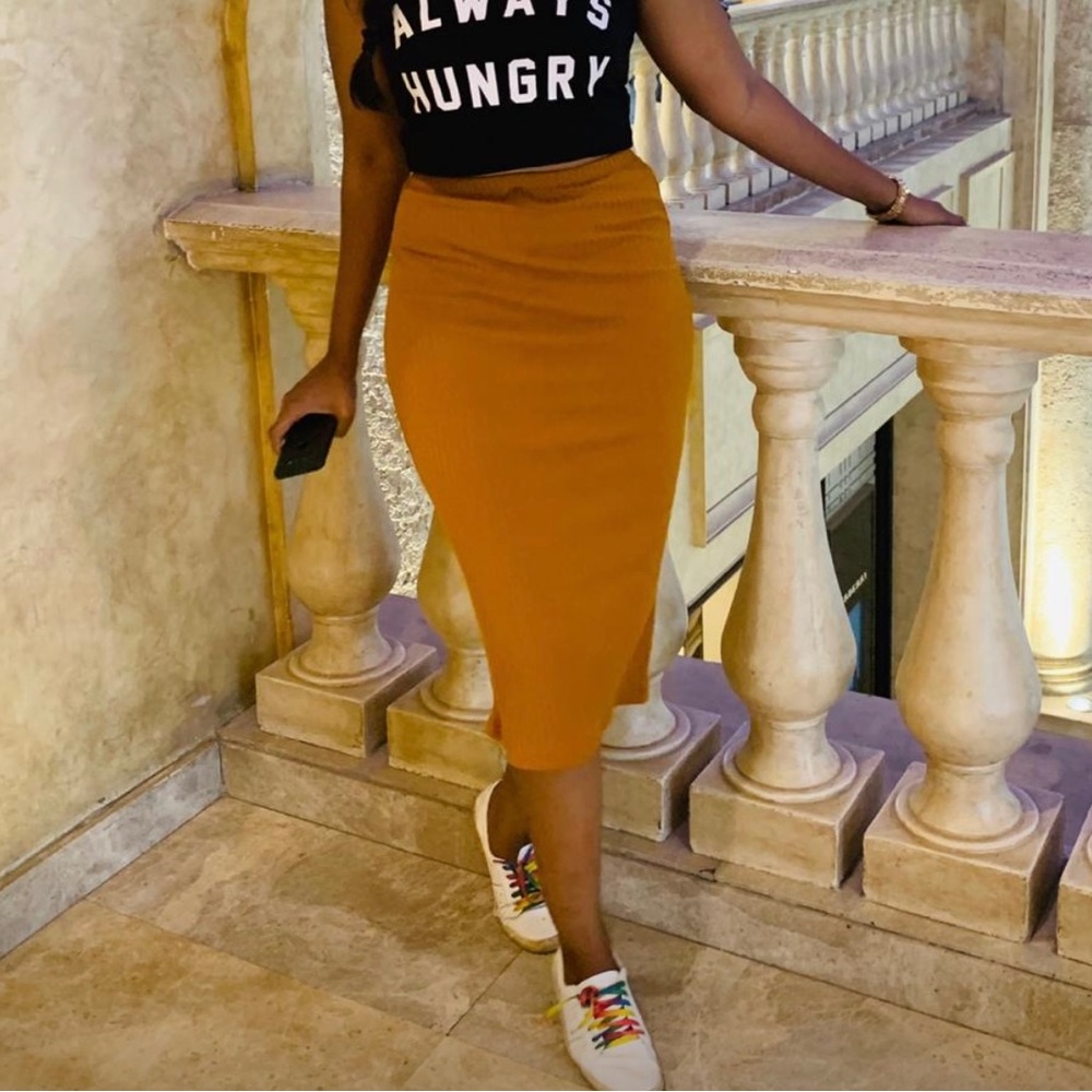 Shein knit midi skirt